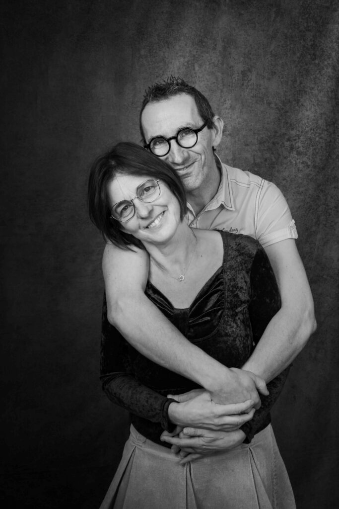 photographie de couple studio photo
